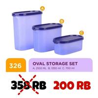 Gambar Tulipware Set Toples Isi 3 Wadah Kue Lebaran Oval Storage Tulipware Anti Bakteri BPA Free dari asrigiat Kota Bogor 1 Tokopedia