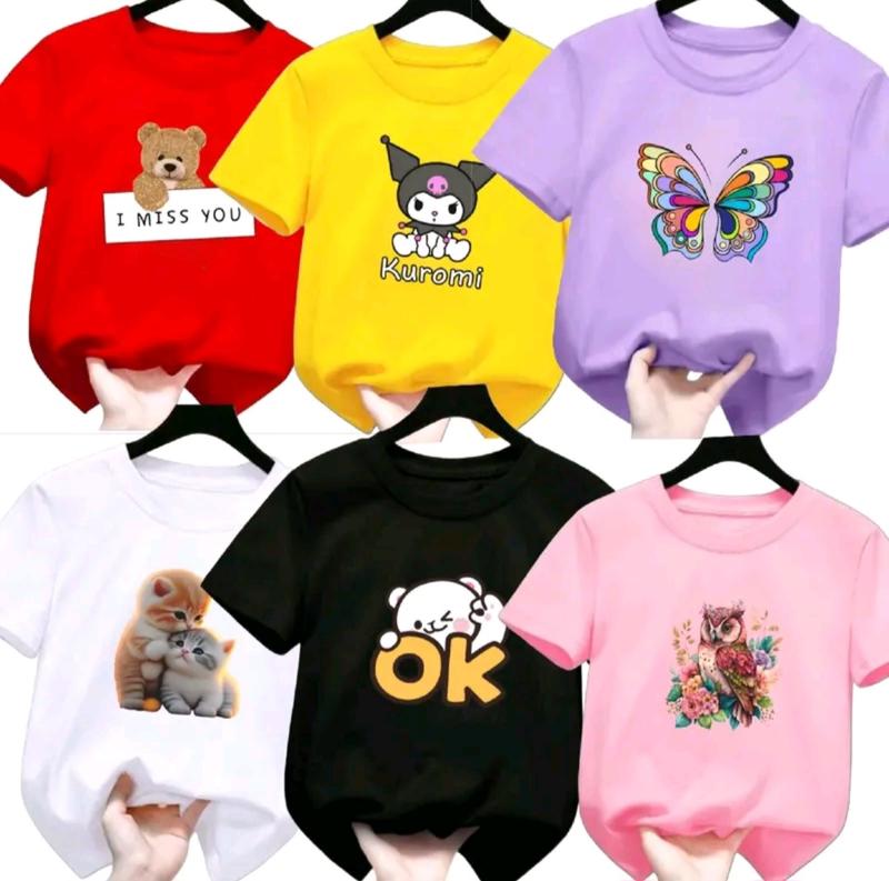 Promo/Paket Hemat 6 kaos anak cewek/cowok | Usia 1-12 tahun 1