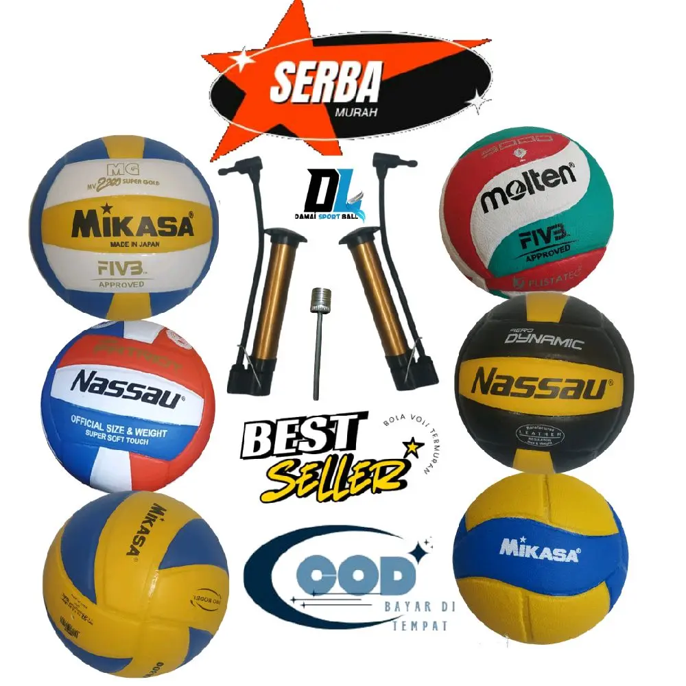 Bola voli mv300 Volley mv300w mg supergold  Ball  Outdoor Olahraga Volly dalam & luar ruangan supergold press voli berkualitas pilihan warna