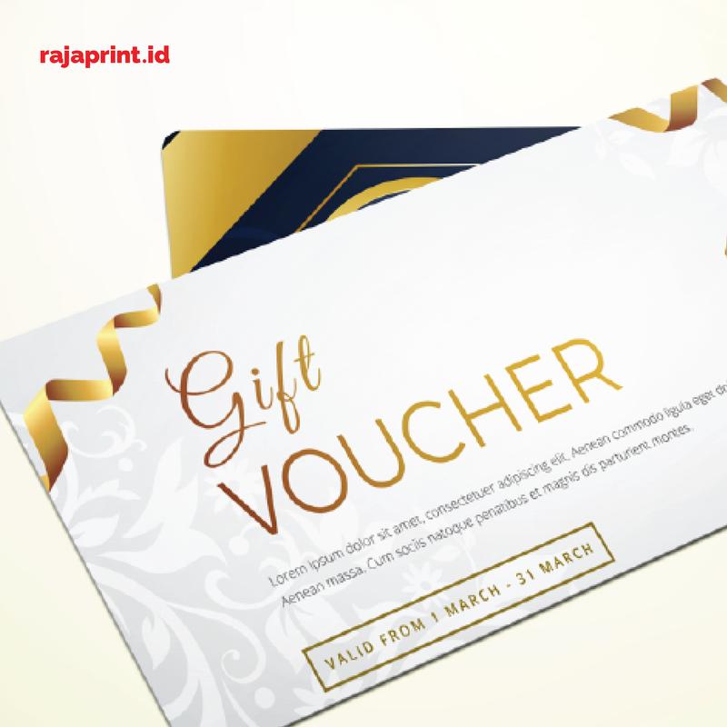 Cetak Voucher Ukuran Custom 14 x 6 Cetak Voucher Kupon Makanan Custom - Tanpa Cacah - cetak 1 sisi Cards 3