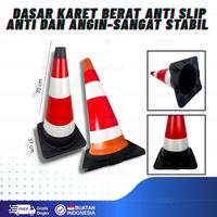 Gambar KERUCUT LALU LINTAS / TRAFFIC CONE SAFETY / KERUCUT PEMBATAS JALAN - Hitam dari SSBO Toko Kab. Tangerang 2 Tokopedia