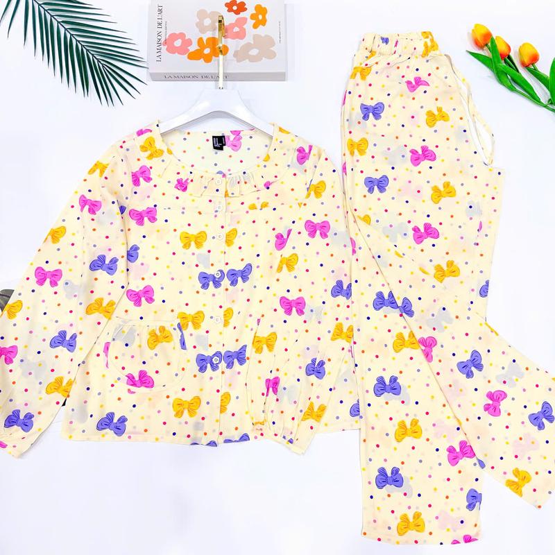  VNXK Đồ Bộ Tole Lanh Quần Dài Tay Dài Tiểu Thư F21 VNXK 45-70kg chất tole 2 da mịn mát cao cấp size M L XL cho nữ 