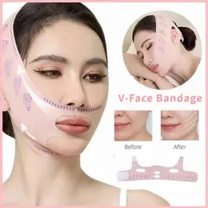 [Ready]3D V Shape Face Lift Up Belt,Sabuk Pengihil Double Chin,Penirus Pipi Wajah Asli, Masker Pengangkat Wajah V