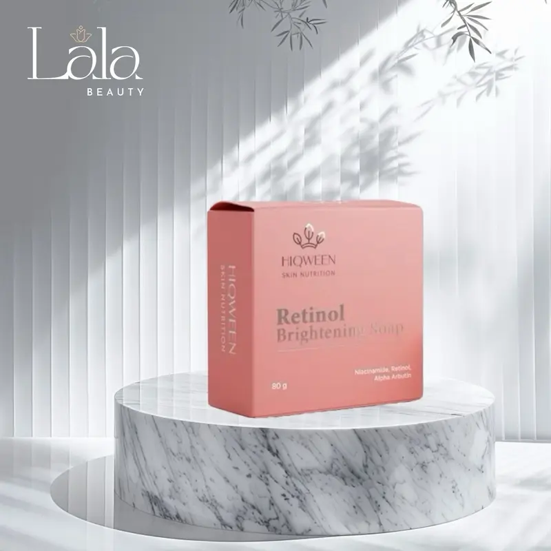 [DISTRIBUTOR RESMI] HIQWEEN RETINOL BRIGHTENING SOAP - Sabun Pemutih Badan & Wajah Mencerahkan Membersihkan Arbutin Memutihkan 0