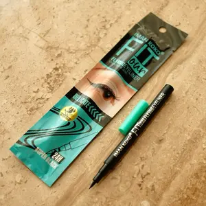 Eyeliner Fitme Sachet Iman Koko Waterproof Tahan Air Tahan Lama Black Liquid Liner Per Pcs