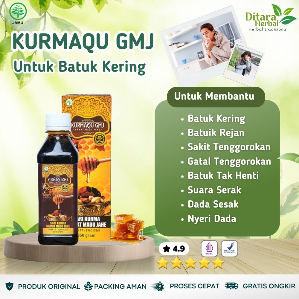 Kurmaqu Suplemen Kesehatan untuk Batuk Kering, Gatal, Sakit Tenggorokan, Batuk Rejan Kronis, dan Menahun - Anak dan Dewasa - Kurmaqu