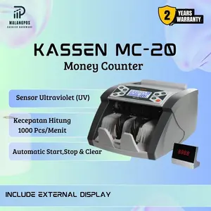 Mesin Penghitung Uang Kassen MC-20 MC20 Penghitung Uang Money Counter UV