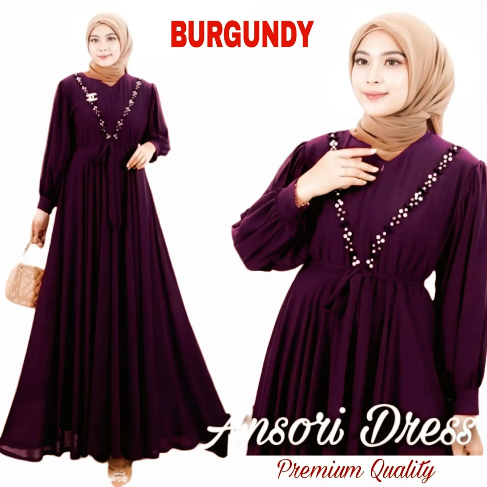 JEOVANNA HIJAB - DRESS KONDANGAN CERUTY LAPIS FURING DRESS BAJU GAMIS REMAJA TERBARU 2024 JUMBO MEWAH Muslim Wanita   Lebaran Pesta Maxi Dewasa