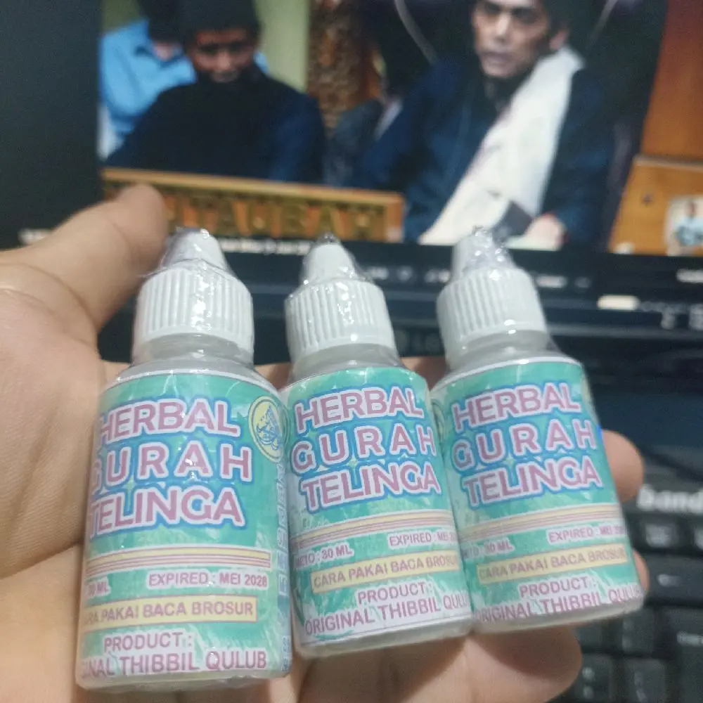 Herbal Gurah Telinga, Gurah Tetes Telinga, Botol Tetes Putih 30ML