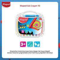 Gambar Maped Gel Crayon set 10 free kuas - Spesifikasi dari Maped Store Kota Administrasi Jakarta Timur 1 Tokopedia