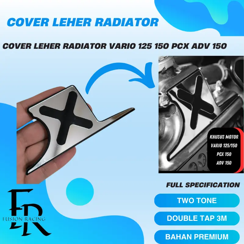 GARNISH COVER LEHER RADIATOR VARIO 125 150 PCX 150 ADV 150 COVER PLAT RADIATOR TWO TONE 1