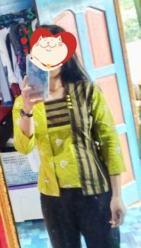 Product Review of BUTIK27 - Kutu Baru Nona Kancing Lengan 3/4 from M**y 0