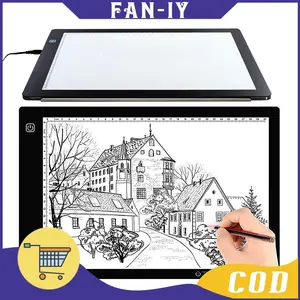A4 Led Drawing Tracing Board / Ultra Slim Cahaya Dapat Diatur Gigi Ketiga Trace Board