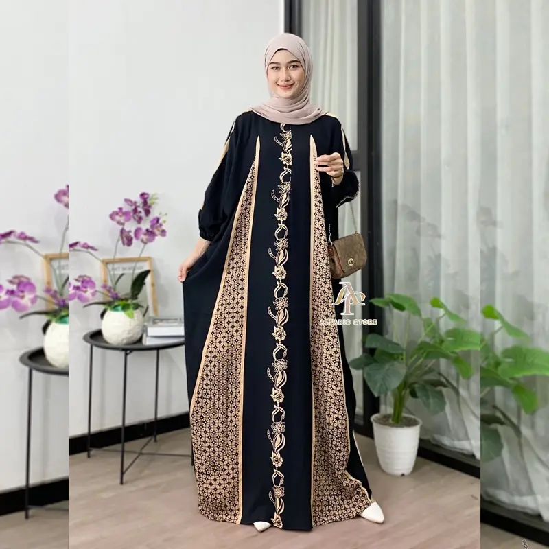 Kaftan Motif Fatma Rayon Premium Jumbo Ld 180 cm 0