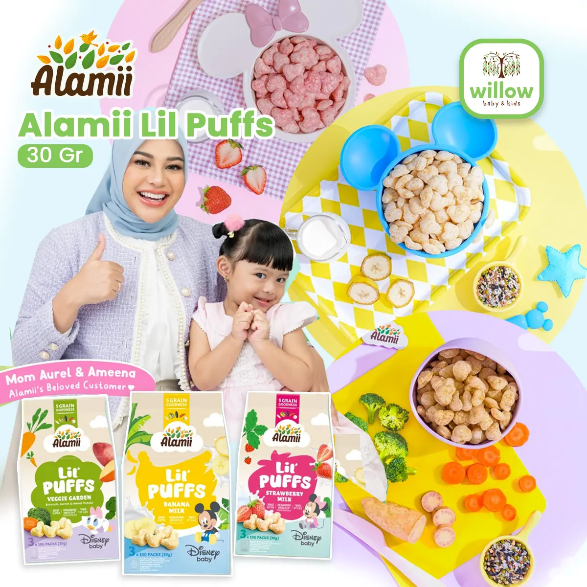 Alamii Multigrain Cemilan Bayi - Biskuit Sehat untuk Anak