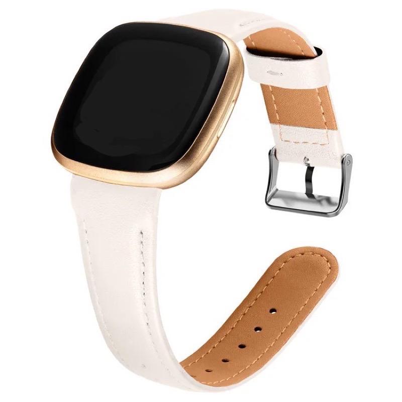 Comfortable Colorful Leather Strap Bands For Fitbit Versa 4 / Versa 3 / Fitbit Sense 2 / Sense 2