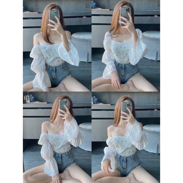 NEW atasan bkk top white serian,atasan off shoulder putih korean style ,sabrina ,peplum ,topkaret.deluna off shoulder 4