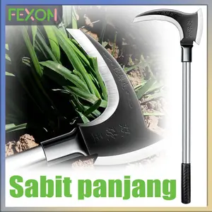 【COD】FEXON 40/60cm Sabit Pertanian Multifungsi Sabit Kapak Ganda Alat Pemotong Ranting Pohon Alat Panen Padi Potong Rumput Alat Berkebun/Perawatan Taman
