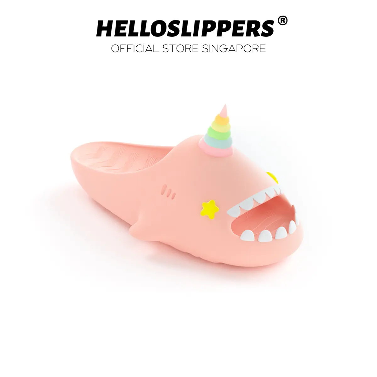 HelloSlippers Sharkicks Pro - Unicorn, glow in the dark, shark slippers, Super Soft, Eco-Friendly EVA Material, Cloud Shoes for Men and Women, Indoor and Outdoor