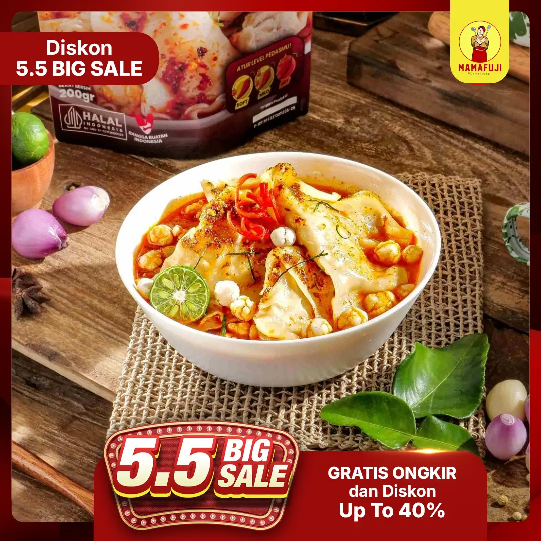 MAMA FUJI - PANGSIT KUAH AYAM SPICY/ GURIH/ NIKMAT