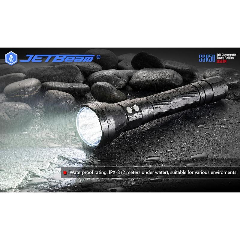 COD JETBeam SSR50 Senter LED Power Bank Cree XHP70.2 P2 3650 Lumens Termurah Baterai Eco Lampu 0
