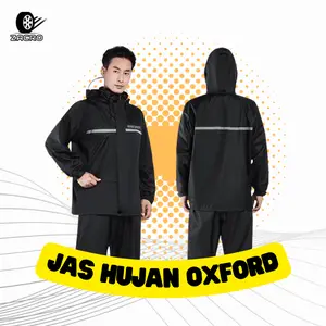 ZACRO Jas Hujan Oxford ( Anti Angin / Anti Rembes / Bahan Tebal )  Raincoat Pria dan Wanita Waterproof