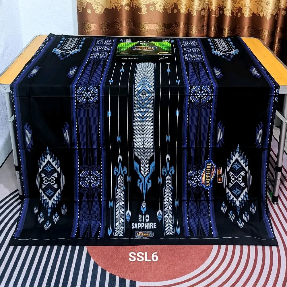 sarung sapphire spk ssl hitam motif bhs