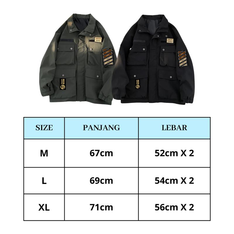 Jaket Parka Civir War Two Mat Taslan Waterproof Outdoor Pria Dewasa Nyaman Panjang Keren Kekinian 1