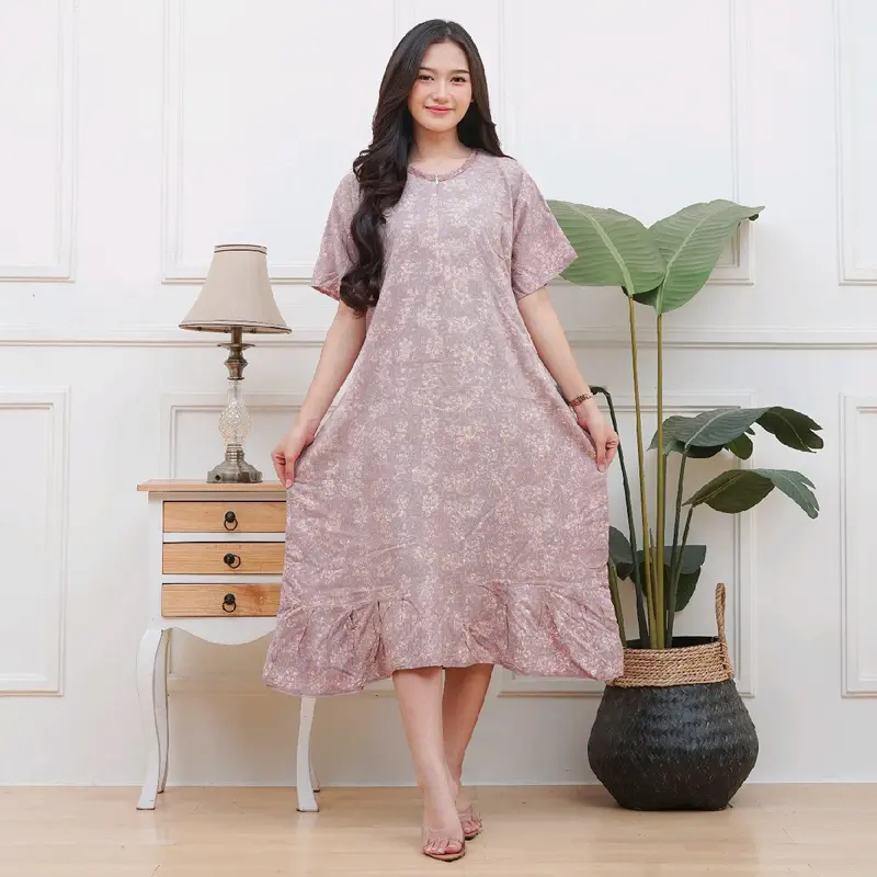 CLAUDYA DRESS BATIK / DASTER RAYON PREMIUM / DASTER BUSUI KEKINIAN / DASTER REMAJA WANITA / DASTER CAP / DASTER REMPEL Cantik Nyaman Panjang Motif Bumil 3