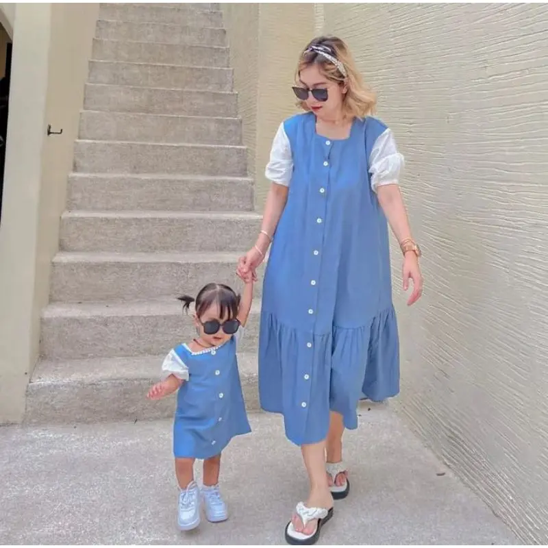 Harga Terpisah Overall Adinda couple ibu dan anak full size baju kekinian terbaru