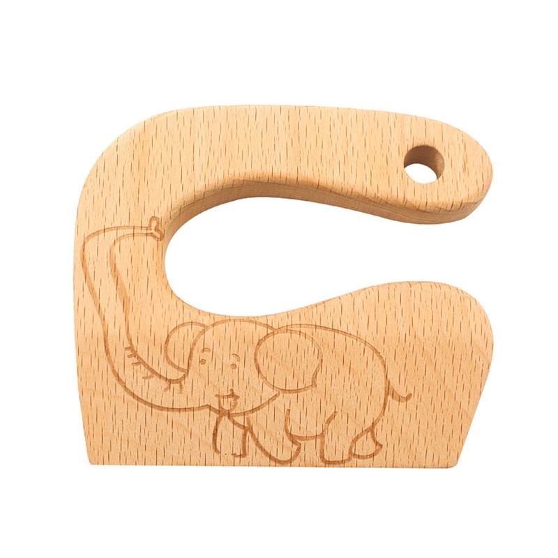 Product Introduction of 1PC Wooden Knife Cooking Safety Cut Fruits Vegetables Kitchen (WeiKitchen) 35
