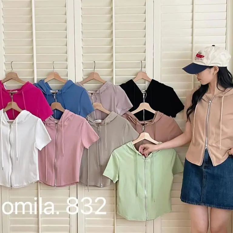 Kaos hoody resleting import