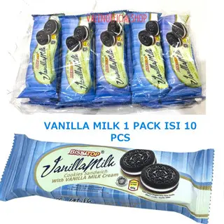 [VLN]Biskitop COOKIES Sandwich Isi 50g - Cookies sandwich Black Cookies/Tiramisu/Vanilla Mil/ Cherry 1 Pack Isi 10 lezat dan nikmat 3