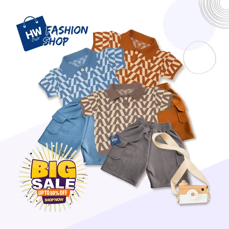 HW ONESET POLO V - Setelan Pakaian Anak LAKI-LAKI Rajut Fashion 5