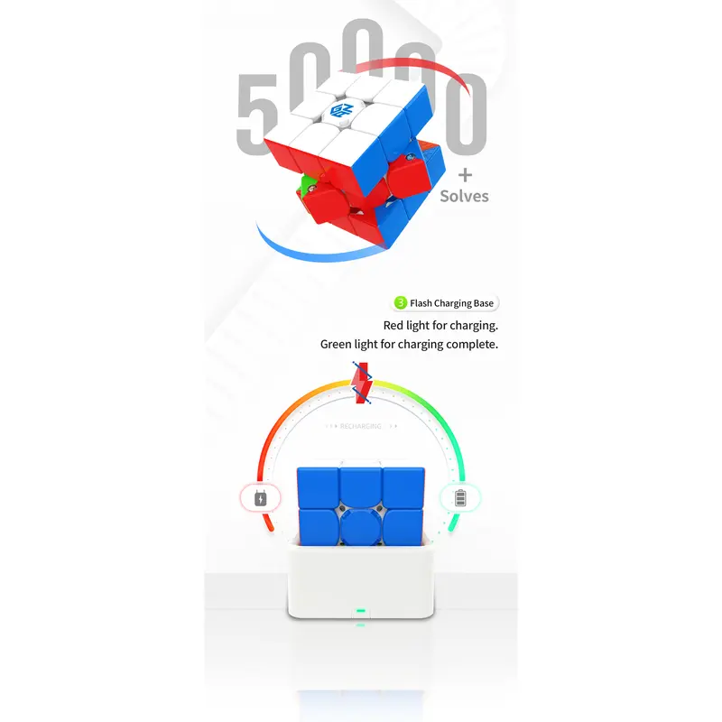 Khối lập phương thông minh GAN 356 I3 chuyên nghiệp, đồ chơi ứng dụng Bluetooth , câu đố trẻ em, đồ chơi giáo dục, quà tặng 6