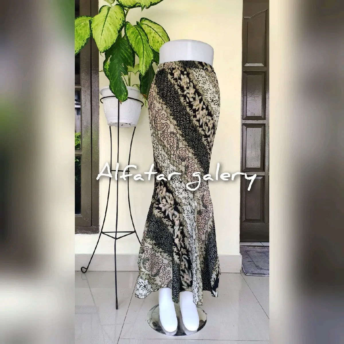 rok batik plisket model duyung Cantik Formal Kebaya Wisuda Karet Motif Wanita Panjang Nyaman