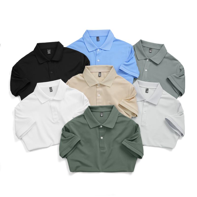 Combo 2 áo polo Omen vải cá sấu poly thái OMP11