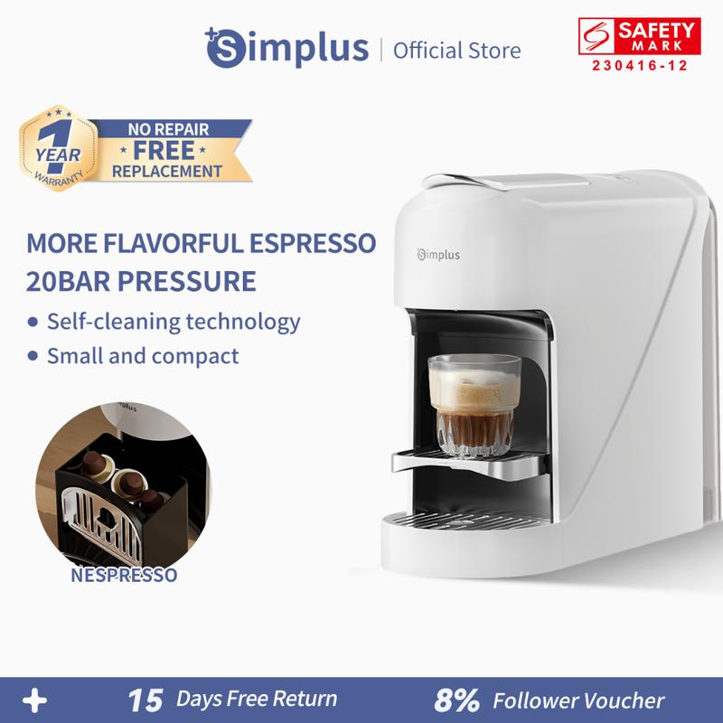 Simplus Nespresso Capsule Coffee Machine 0.9L Water Tank Aut - TikTok ...