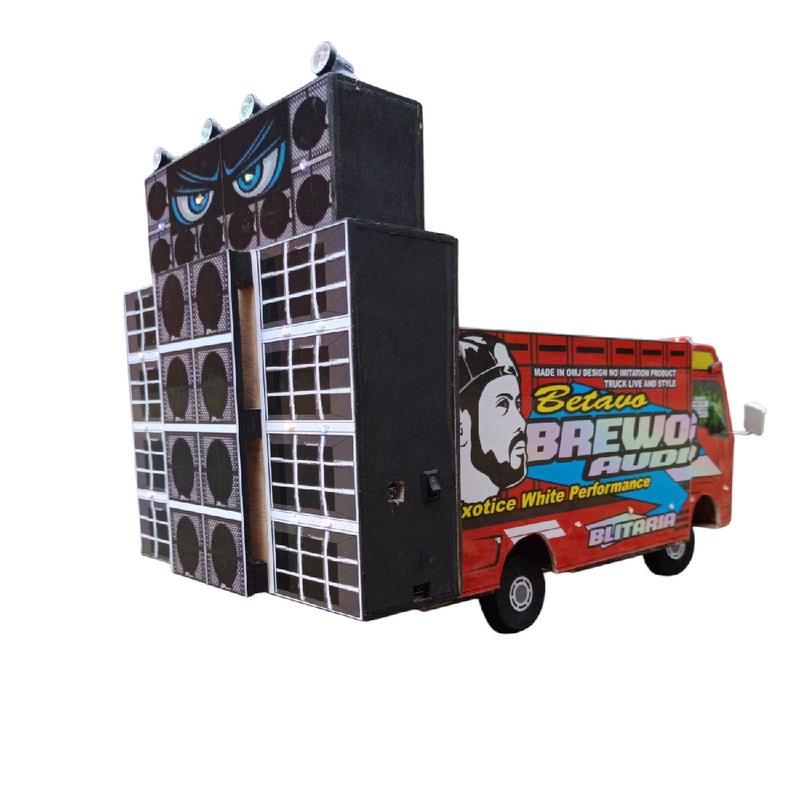 Miniatur truk sound horeg brewog audio/riswanda/sultan production ...