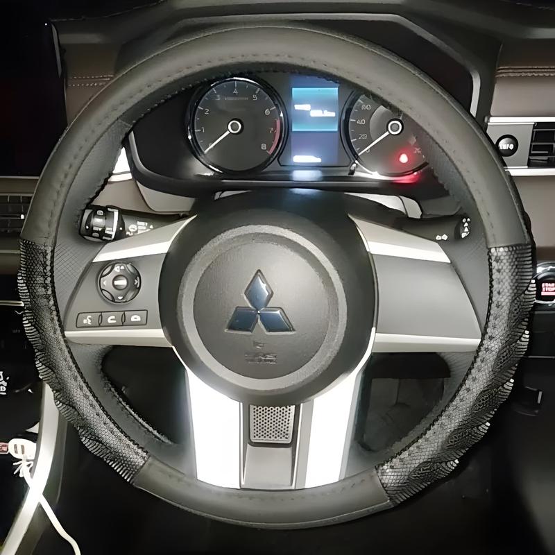 Cover Sarung Stir Pajero Sport Setir Kulit Mobil Pajero Selimut Pelindung Model Simple Polos Mewah 6