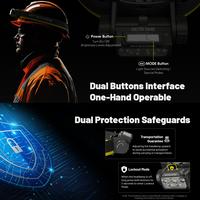 Gambar NITECORE Senter Kepala 6 Core LED Headlamp 6000 mAh 1600 Lumens IP68 - HC70 UHE dari Nitecore Indonesia Kota Administrasi Jakarta Barat 4 Tokopedia