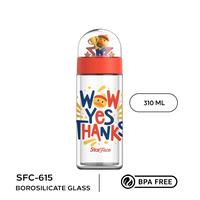 Gambar Botol Minum Kaca 310ML SFC-615 Stainless - Merah dari Ollahomeliving Kota Bogor 2 Tokopedia
