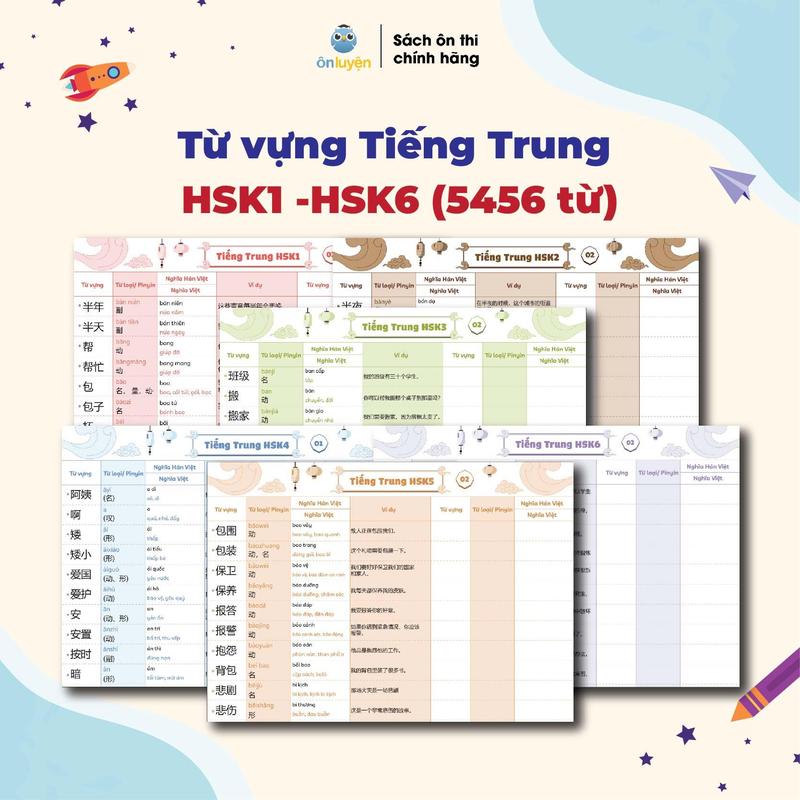   Must have  Takenote từ vựng Tiếng Trung HSK1-HSK6 từ vựng dễ nhớ  HSK Focus - Nhà sách Ôn luyện 
