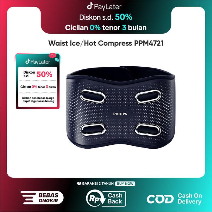 Gambar Philips massage PPM4721 Waist  Pijat ice compress/hot compress/3D support design/Antibacterial splashing cloth dari Philips Massage Official Store Kab. Tangerang Tokopedia