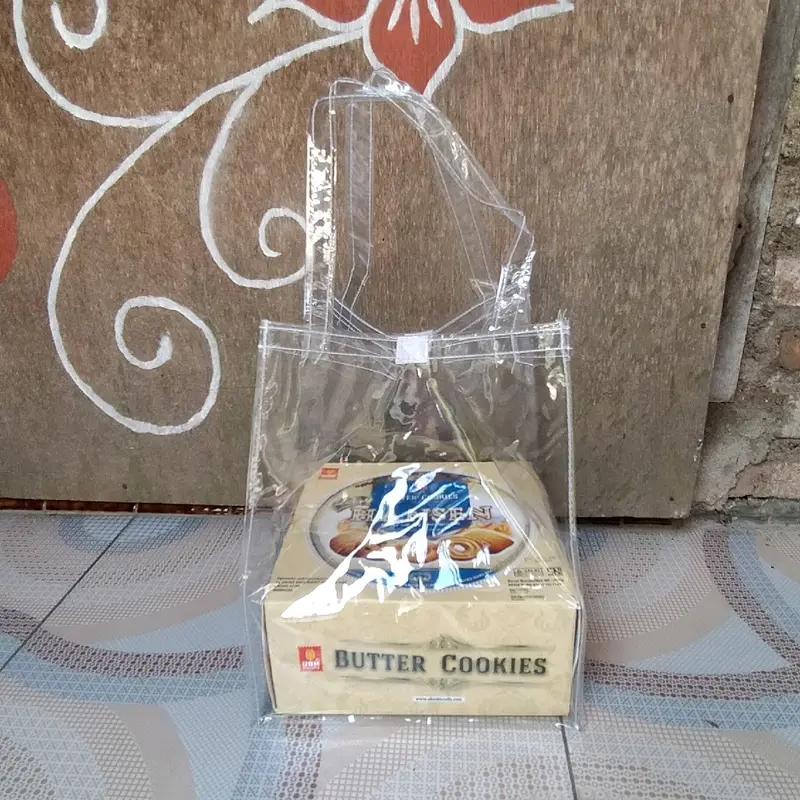 Tas Mika transpara Tas Berkat/ Tas  Hajatan ringan khaky blue kain white swing lurik hijau plastik cc skincare dompet abu abu anti-gores hitam kresek Goodie 4