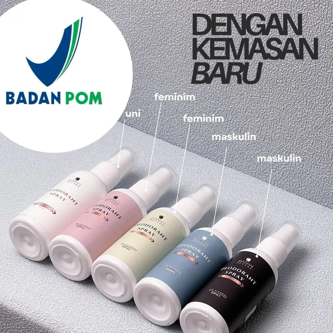 FEMMELIA Deodorant by Beauty Devane  active,non alkohol plus parfume 60ml.untuk bau ketiak,ketiak hitam dan ketiak tetap kering (beli 3 gratis 1)