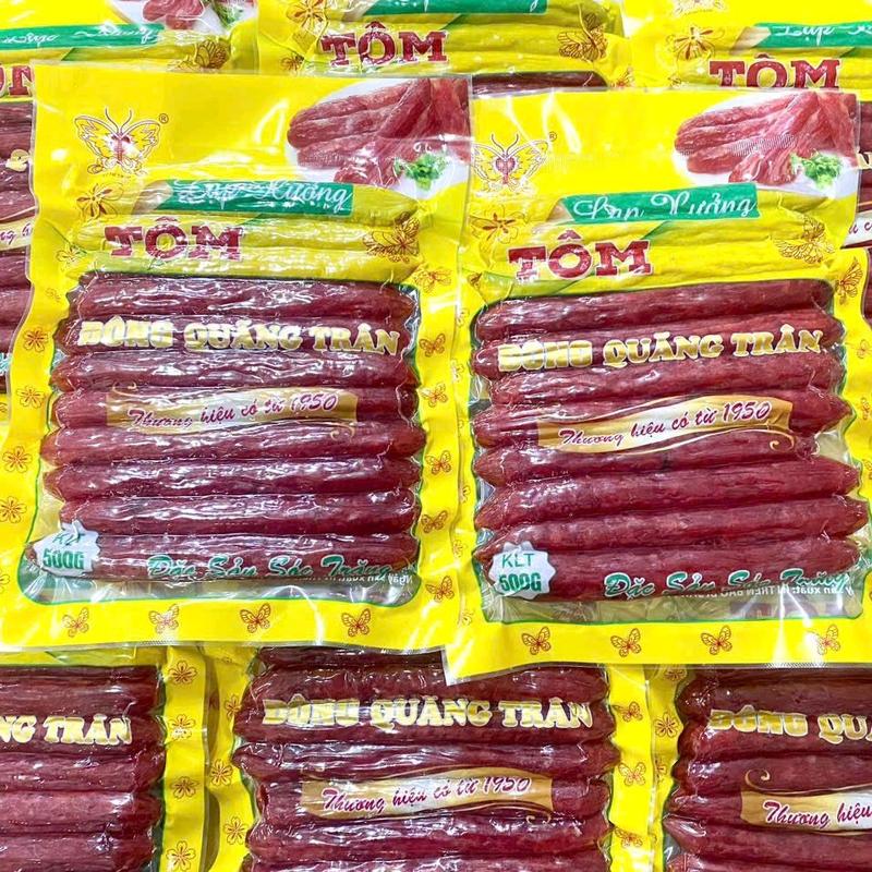 Lạp Xưởng TÔM 2Kg { 4Túi ĐÔNG QUÃNG TRÂN} Đặc Sản Sóc Trăng Food 5