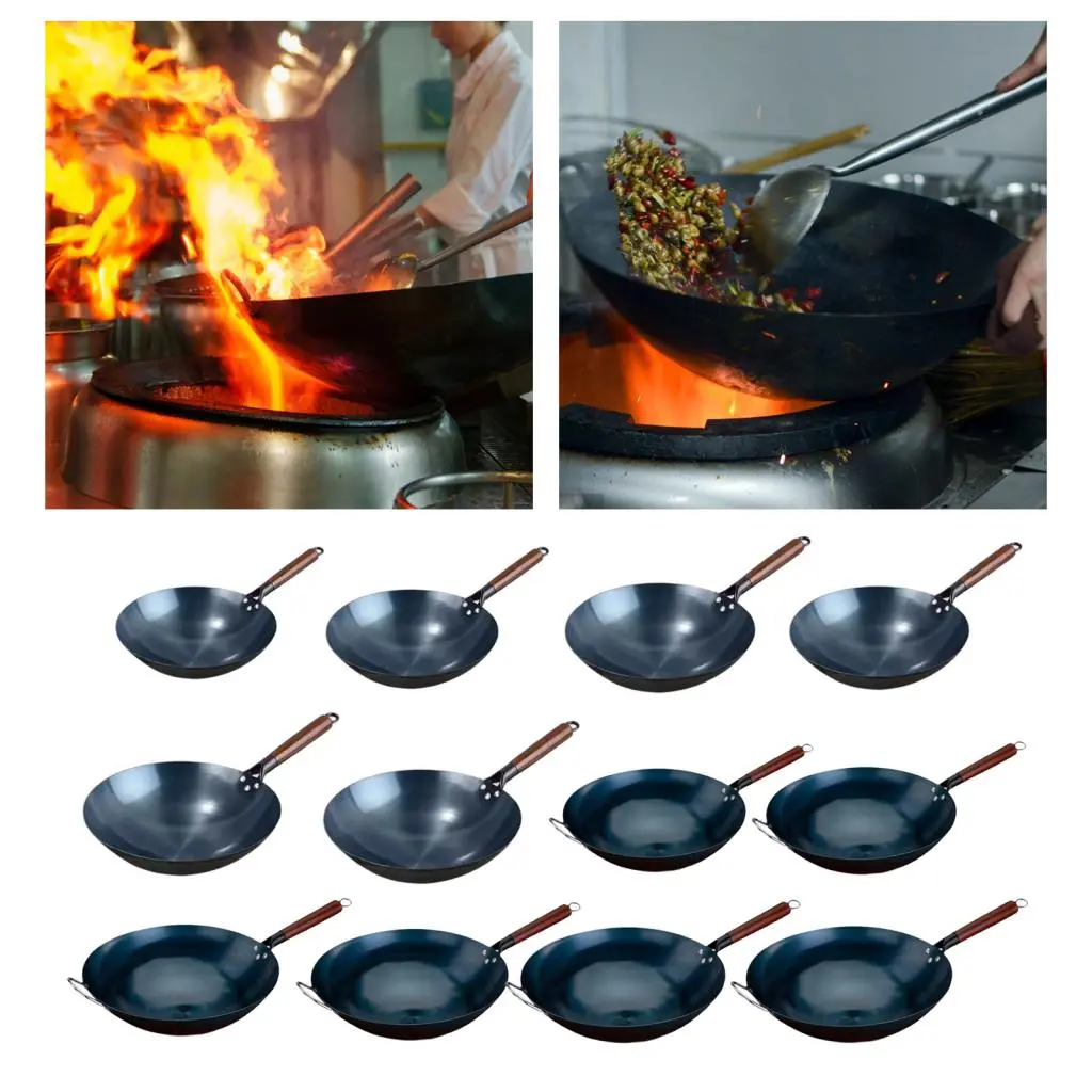 Wok Pan Pots Gas Universal Boiling Nonstick Coating Cookware Nonstick Wok