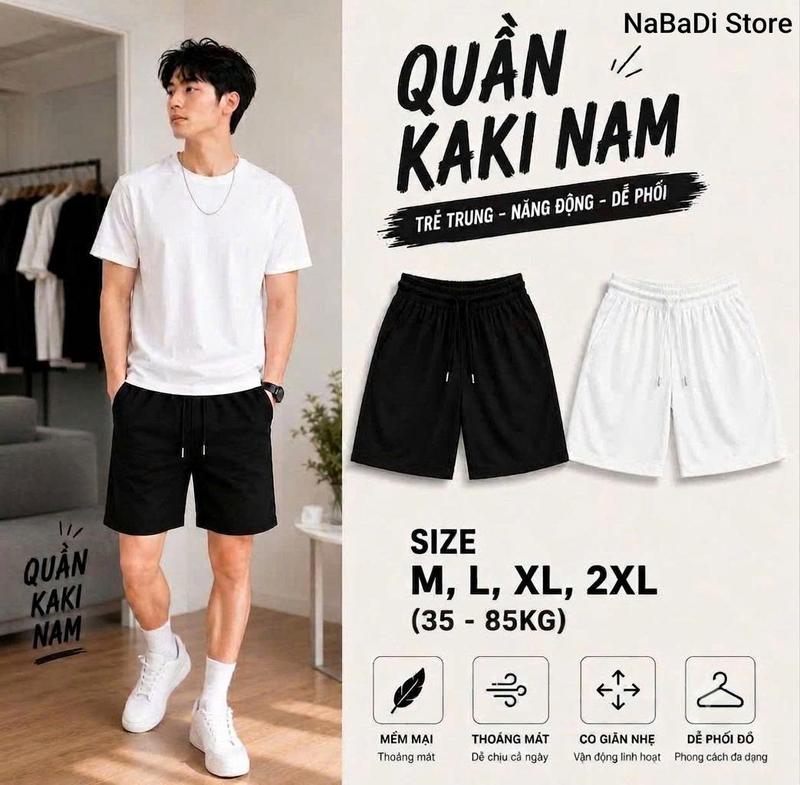 [Deal Mở Bán]_Quần SHORT KAKI DÙ_bản nâng cấp[ cạp lưng liền}