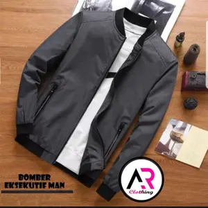 Jaket Pria / Jaket Bomber Pria Anti Angin Terbaru / Jaket Bomber Man Harington Cowok Termurah